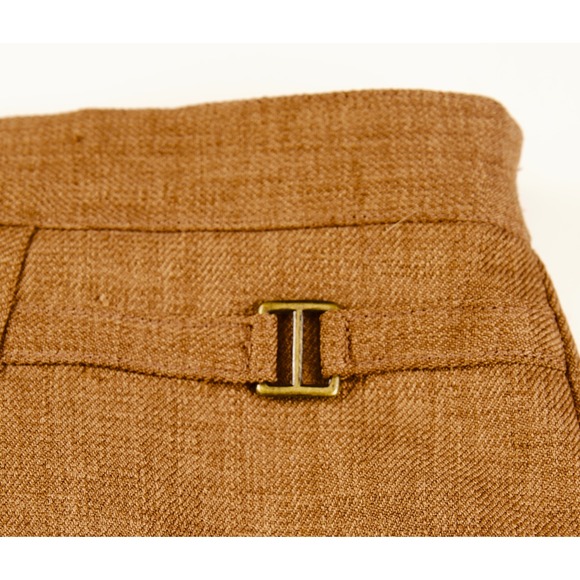 Alfred Dunner Women's Brown Textured Pencil Skirt with Gold Buckle Detail Sz 10 - Picture 2 of 9